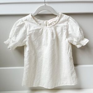 Cat & Jack Ivory Eyelet Shirt, 4T